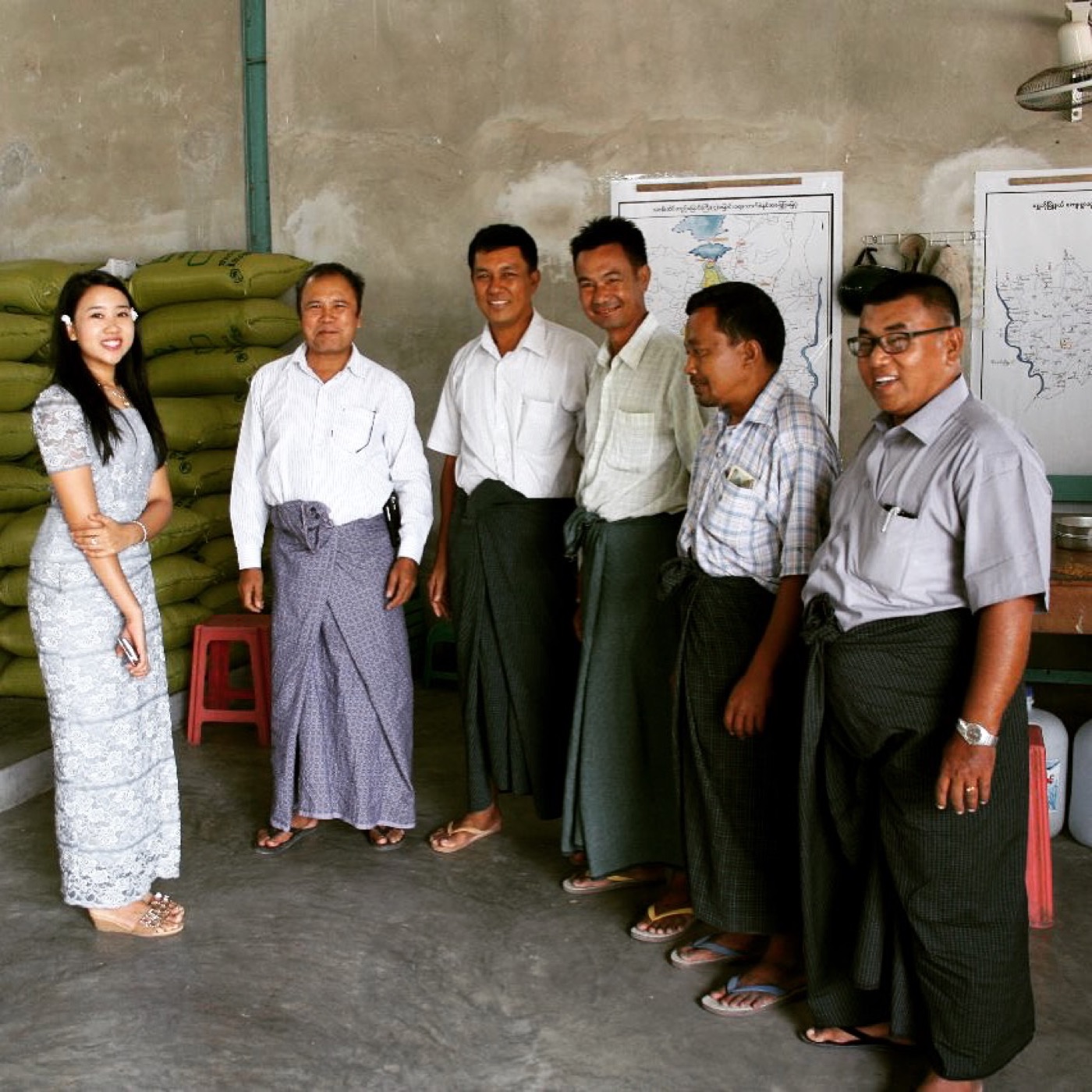 Rice production in Myanmar